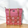 Geometric Bliss Canvas Tote with Spacious Design | Stylish & Durable Tote Bag for Everyday Use with Artistic Motifs