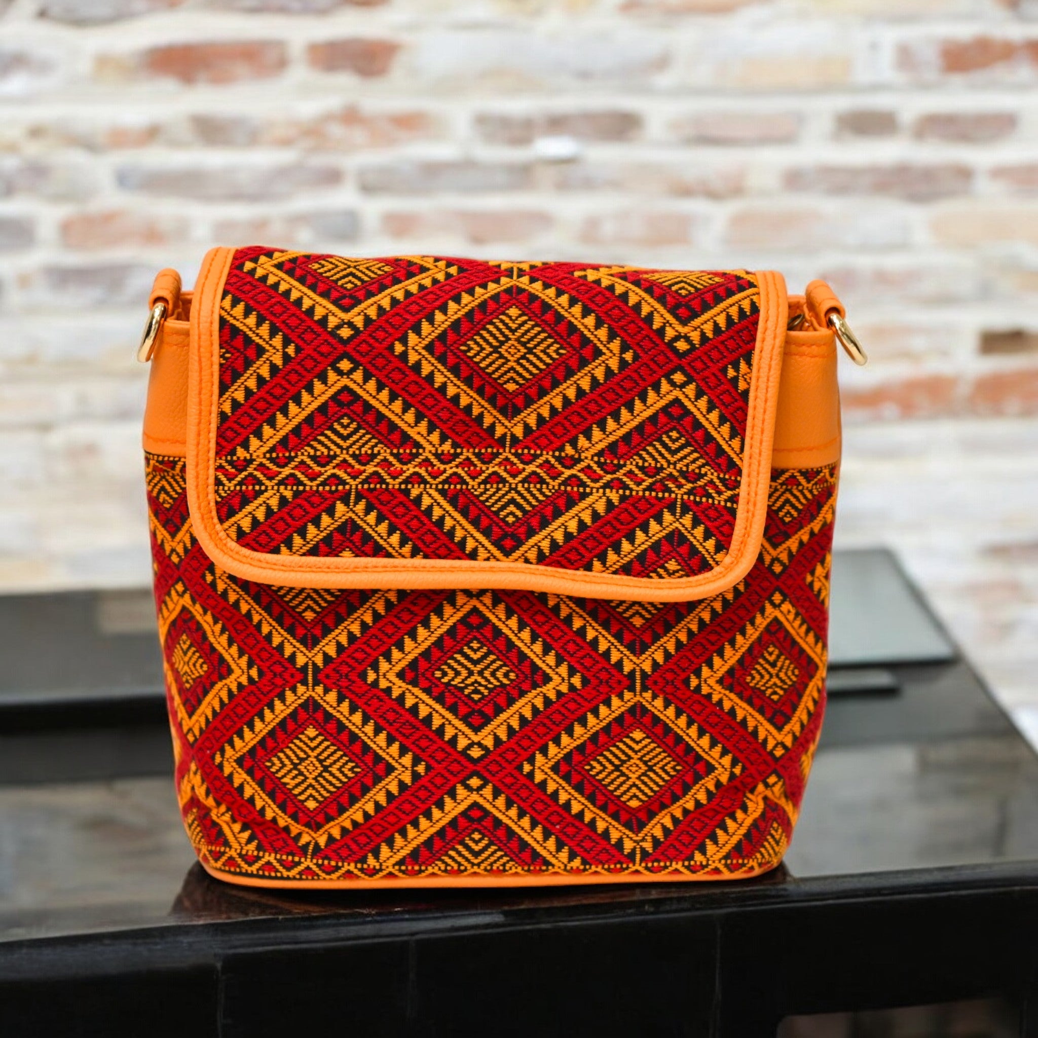 Marvel Sling Bag (Orange geometric)