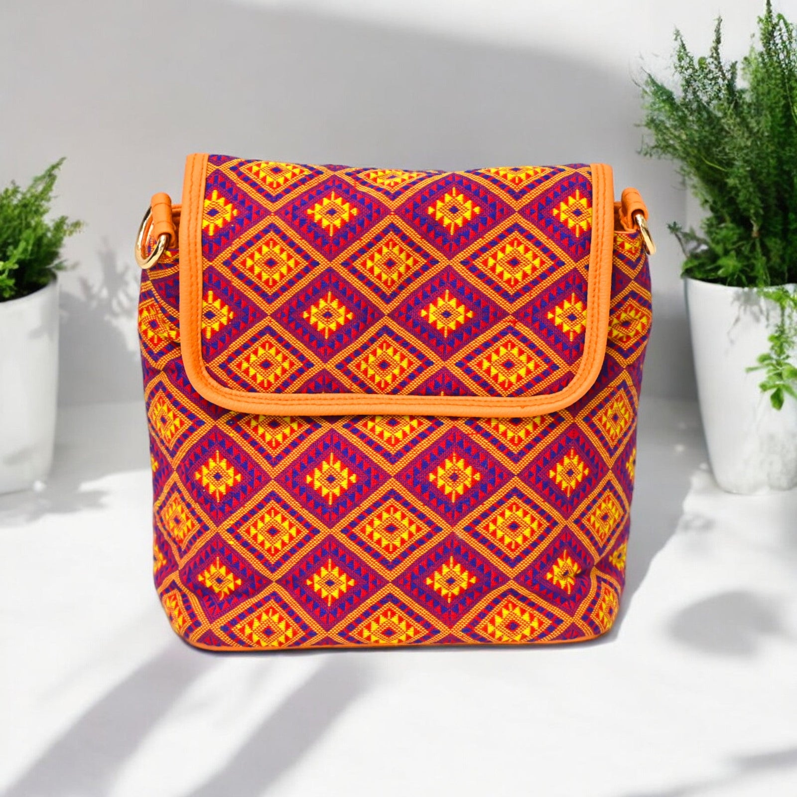 Marvel Sling Bag (Orange geometric)