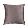 Brown Quilted Cushion Cover, Brown Fine Quilted Cushion with Shimmer Gold Piping, Concealed Zipper, Elegant Accent Pillow (12"x18")