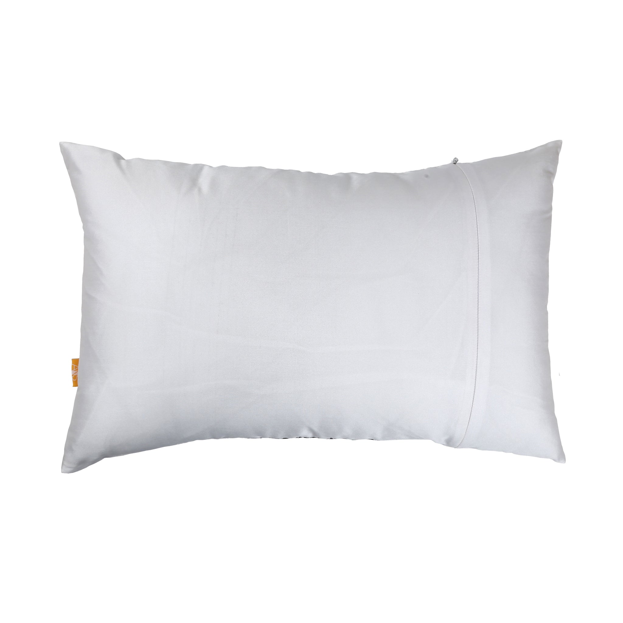 White Pleated Cushion Cover, White Pleated Cushion with Contrast Monochrome Print, Hidden Closure, Elegant Accent Pillow (16"x16")