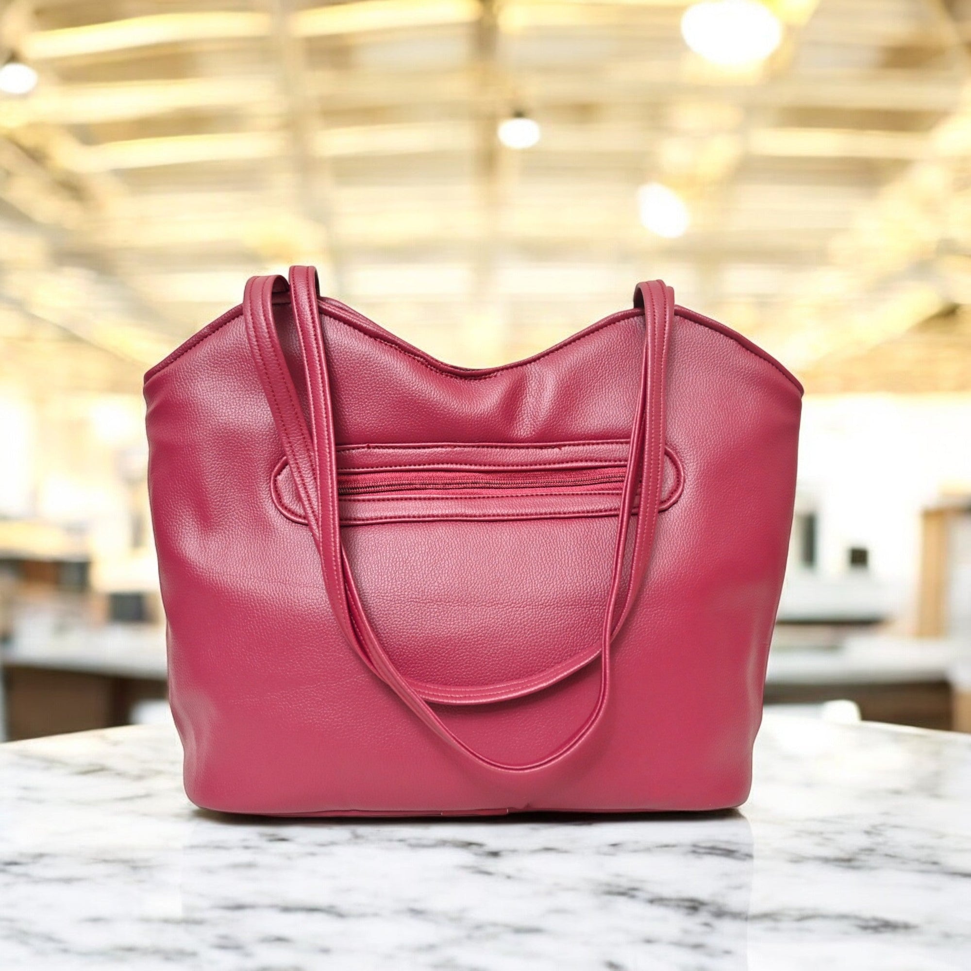 The Artisan Pink & Red Handbag