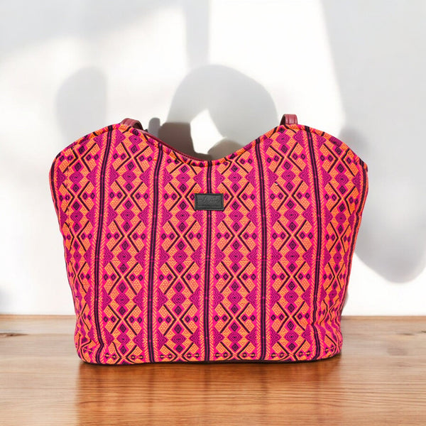 The Artisan Pink & Red Handbag