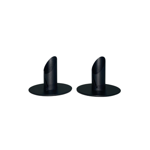 Oslo Black Metal Candle Holder with Anti-Slip Padding | Rust Free Metal Candle Holder - Set of 2