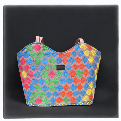 Vibrant Weave Tote