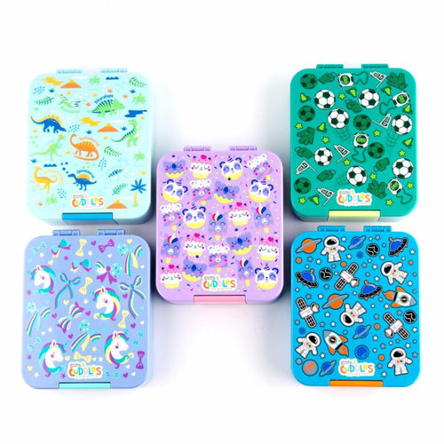 Bento Buddy Transfer Proof 4 Compartment Lunch Box 600ml (Dessert)