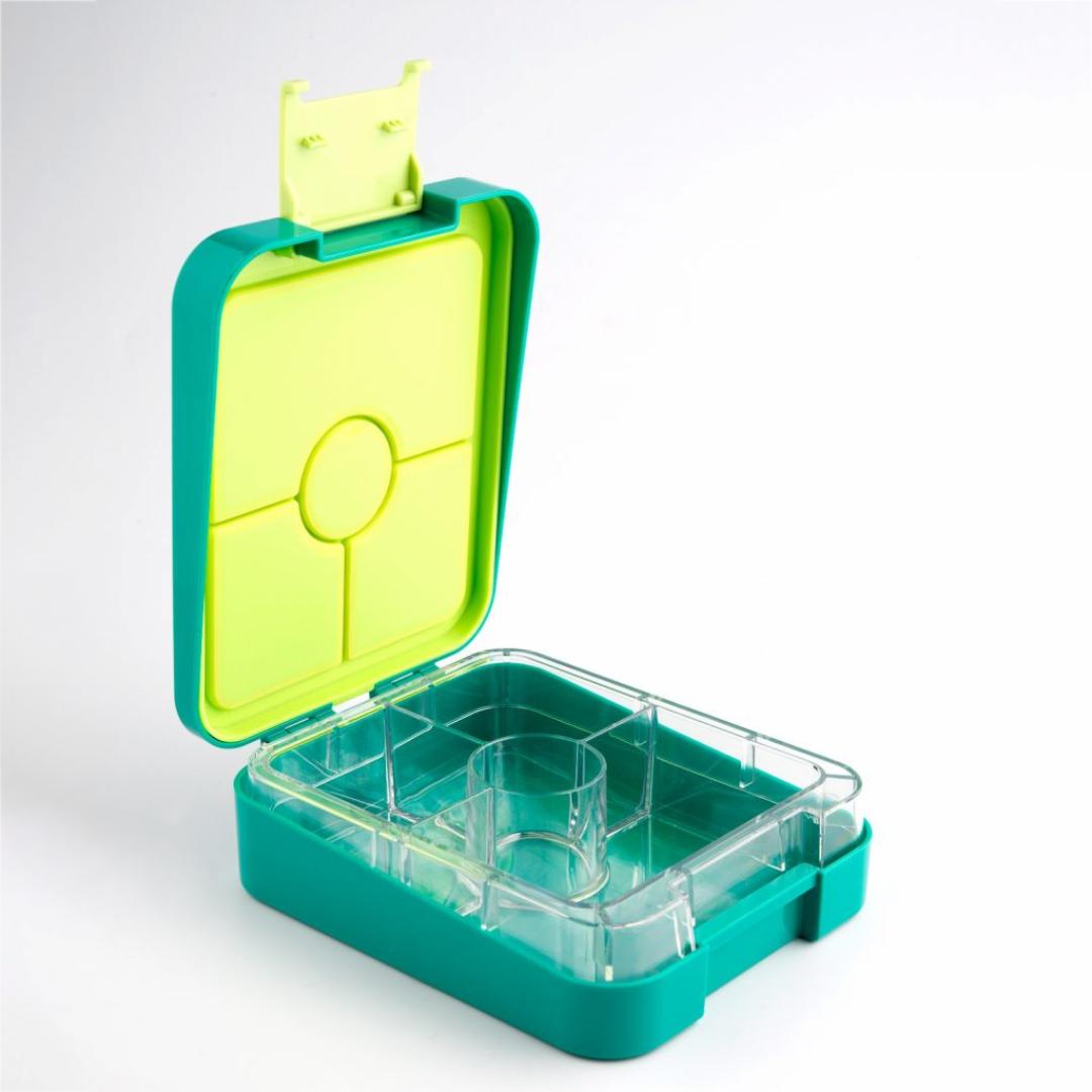 Bento Buddy Transfer Proof 4 Compartment Lunch Box 600ml (Football)