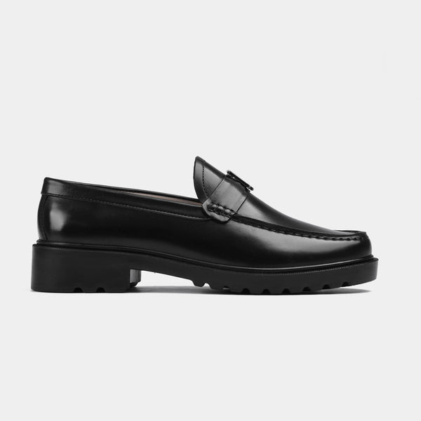 Black Lf Timeless Leather Loafers | Solesculpt Lite