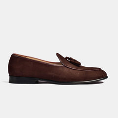 Arno Loafers | Brown Suede With Classic Tassels