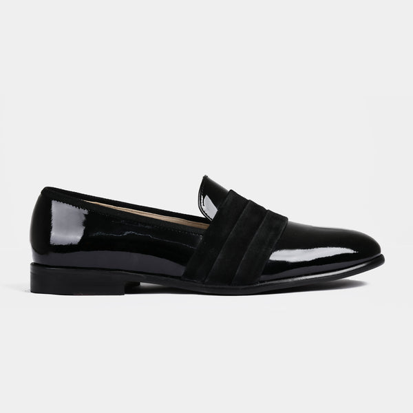 Delmar Black Patent Loafers