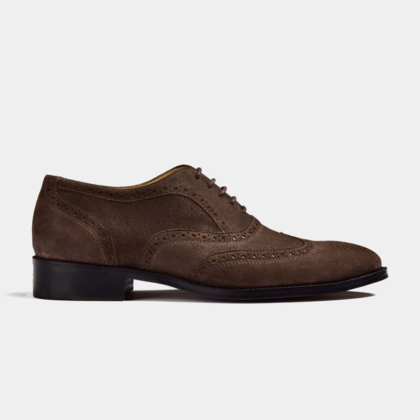 Jose Suede Brown Leather Laceups