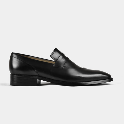 Laredo Black Leather Loafers