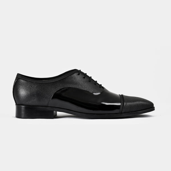 Ambros Patent | Black Leather Laceups