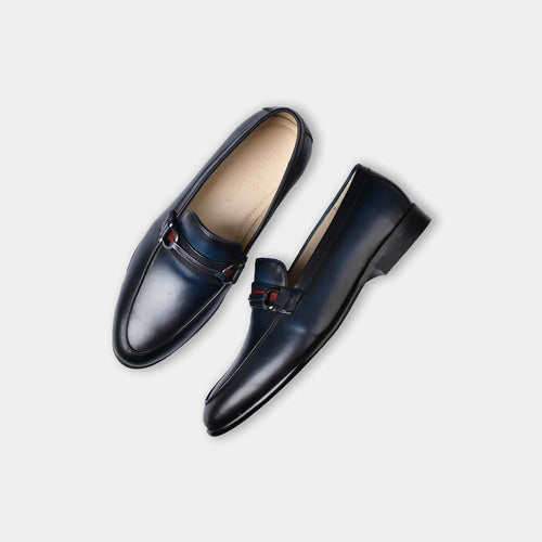 Armante | Blue Leather Loafers