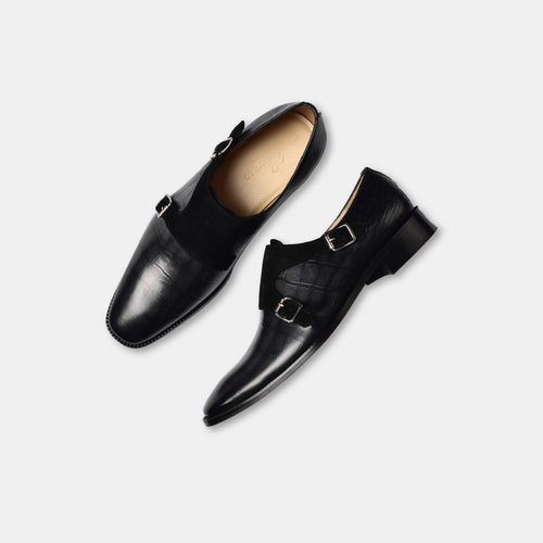 Nathan Roy Leather Monk Straps