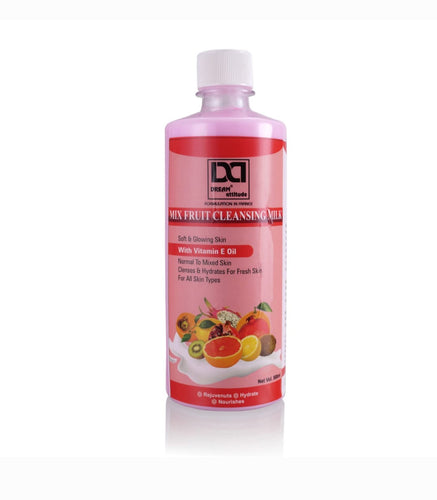 Mix Fruit Cleansing Milk, Gentle and Nourishing Formula, Removes Makeup and Impurities, Refreshes and Hydrates Skin, Suitable for All Skin Types (500ml)