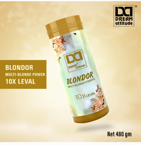 Blondor Powder, Professional Hair Lightening Powder, Provides Lifting and Color Enhancing, Ideal for Hair Salon Use, Suitable for All Hair Types (480g)