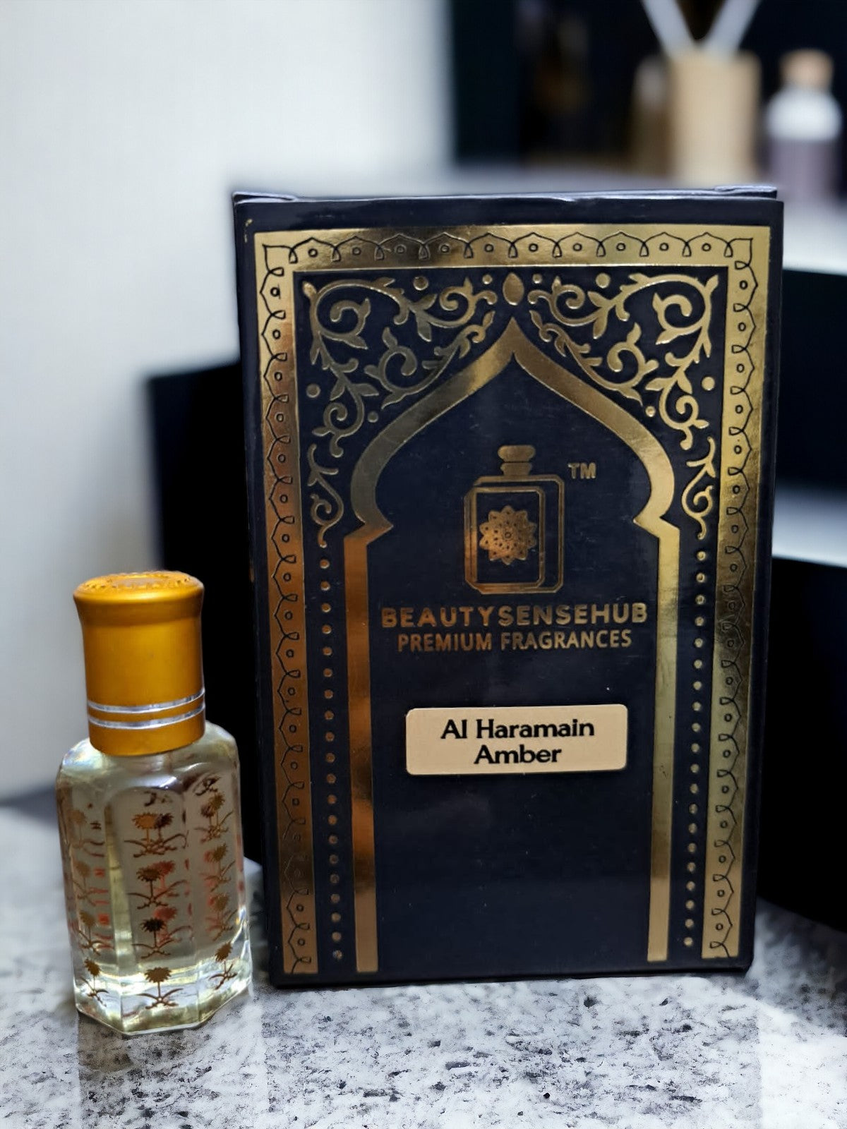 Al Haramain Amber Oud Attar, Sweet and Floral Fragrance, Long-lasting Wear, Perfect for Men & Women, Daily Use or Special Occasions, Premium Quality