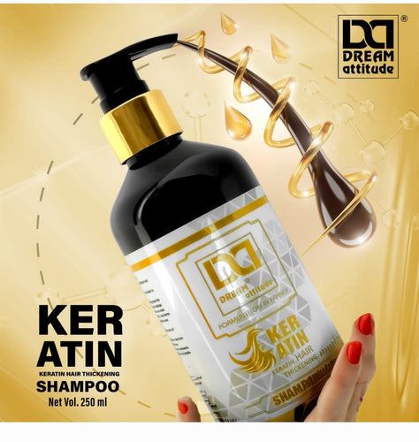 Keratin Shampoo, Strengthening and Smoothing Formula, Reduces Frizz and Adds Shine, Suitable for All Hair Types, Premium Quality (25ml)