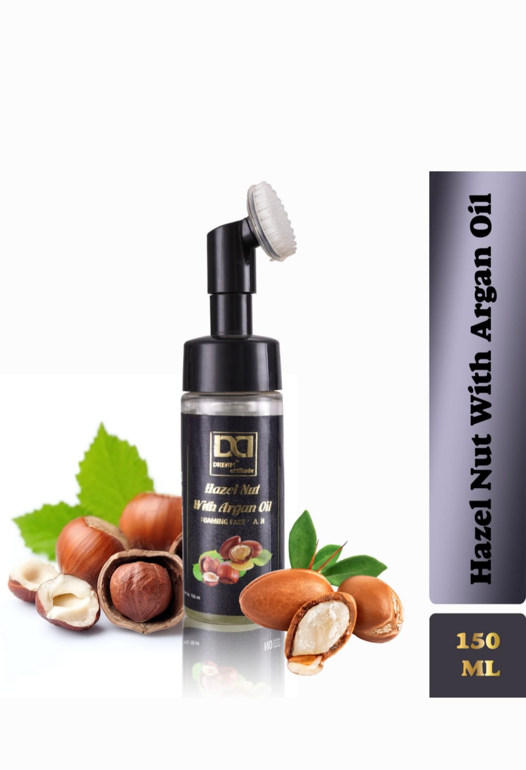 Hazelnut and Argan Oil Face Wash, Nourishing and Hydrating Formula, Gently Cleanses and Moisturizes Skin, Suitable for All Skin Types, Premium Quality (150ml)